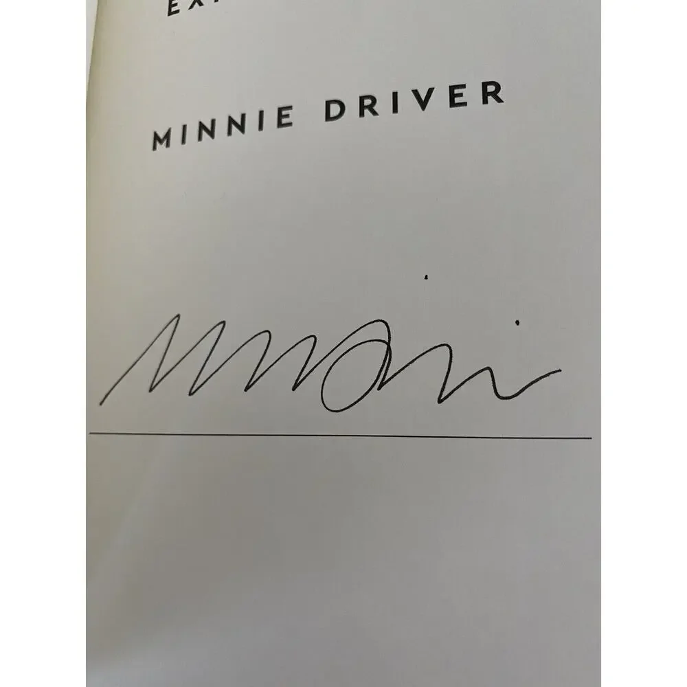 Minnie Driver AUTOGRAPHED/SIGNED Managing Expectations Book ✍️ Hard Cover